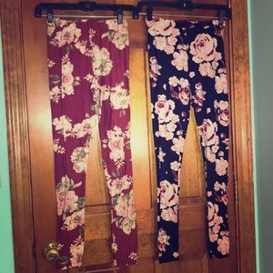 2-For-1 Bundle Floral Leggings